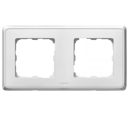 Рамка 2-ая Legrand Cariva 773652, цвет белый Рамка 2-ая Legrand Cariva 773652, цвет белый
