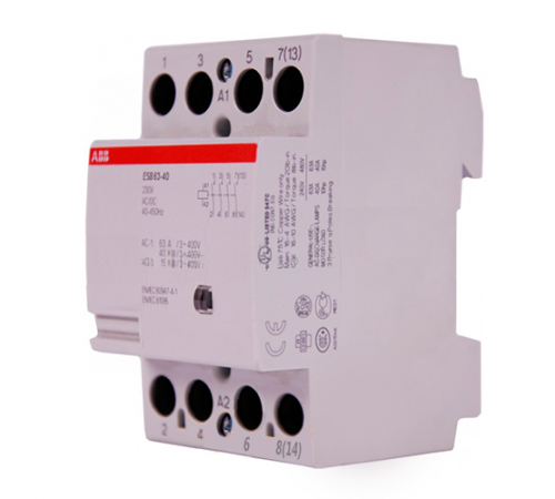 Контактор модульный — «Abb ESB63-40» 63 Ампера / 230V~ — 4Н.О