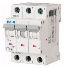 Автоматический выключатель Eaton PL7, 3-полюса 25 Ампер тип C, 10kA