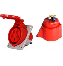 Силовая розетка Tarel встроенная 3Р+N+Z, 400В, 32А, IP44 безвинтовая