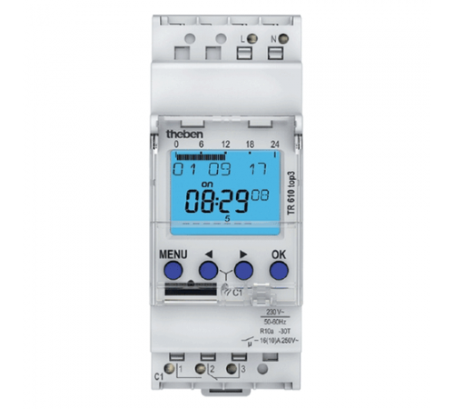 Таймер цифровой, 1 канал, TR 610 top3, 600 Вт для LED, th 6100130