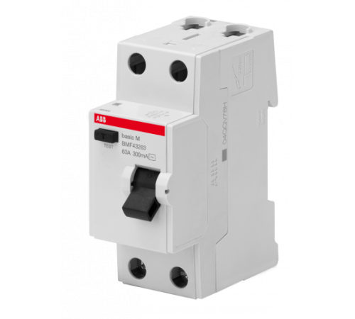 Дифференциальное реле Abb Basic M, 2Р; 300мА; 63А; тип "АС" BMF43263