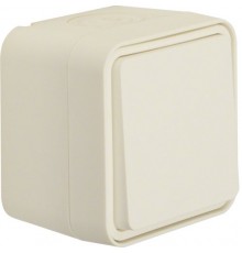 Вимикач хрестовий IP55, полярно-білий, 10АX/250В W.1
