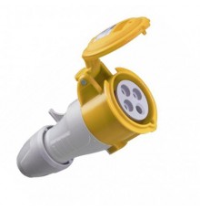 Розетка мобільна 16А 3К+З 130В IP44 P17 Tempra Pro