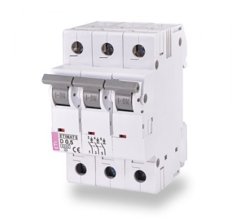 Автоматический выключатель ETI ETIMAT 6 3p C 1,6A (6kA)