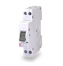 Автоматичний вимикач ETI ETIMAT 6 1p+N (1мод.) B 6А (6 kA)