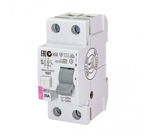 Реле дифференциальное (УЗО) EFI-2 16/0,1 тип A (10kA)