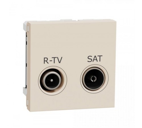 Розетка R-TV/ SAT, одиночна, Unica New бежевий