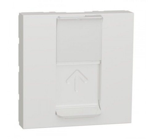 Накладка для разъема RJ45, 2-модуля Unica New, NU941118, белая Накладка для разъема RJ45, 2-модуля Unica New, NU941118, белая