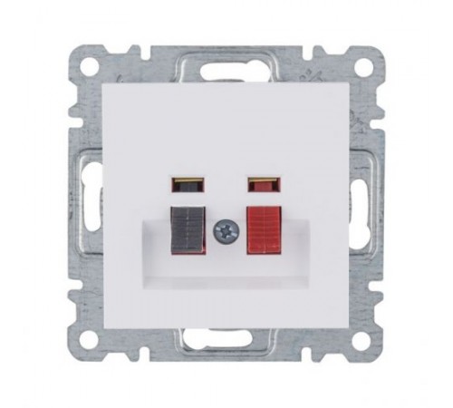 Розетка акустическая Lumina, белая, WL3310 Розетка акустическая Lumina, белая, WL3310