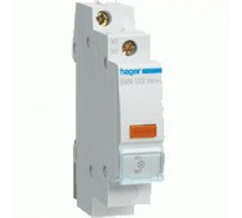 Светодиодный индикатор фаз Hager SVN123 "желтый" 230В АС Светодиодный индикатор фаз Hager SVN123 "желтый" 230В АС
