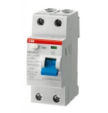 Дифреле однофазное 2-п ABB F202 2P, 16 Ампер, 10мА, тип АС