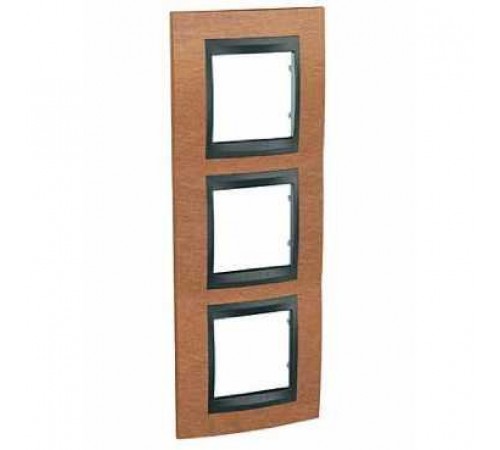Рамка 3-я верт. Unica Top черешня/графит MGU66.006V.2M2 Рамка 3-я верт. Unica Top черешня/графит MGU66.006V.2M2