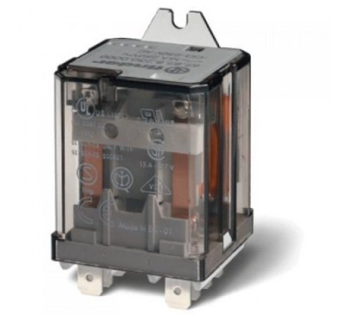 Реле 2НО 16А 230VAC, задній монтаж/Faston250 Finder 628282300300