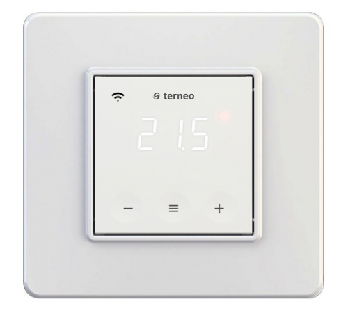 Wi-Fi терморегулятор Terneo SX із сенсорним керуванням, білий